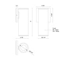 Kuzco Lighting LD3-EW09W14-3036-BK-UNV-010 Lorna LED Exterior Wall Sconce in Black