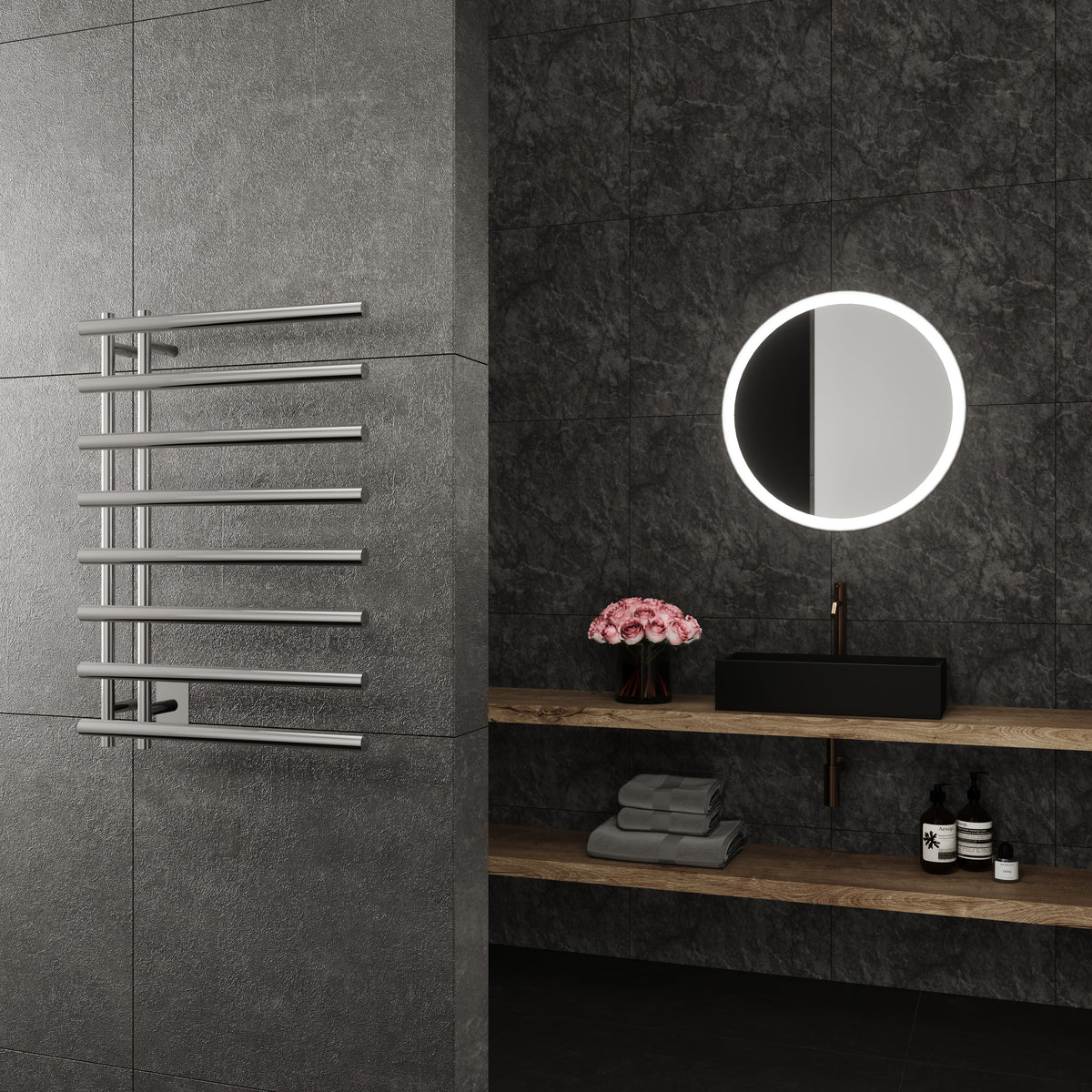 Paris Mirror - LETOCHR08 - Towel Warmer - Leto - Chrome