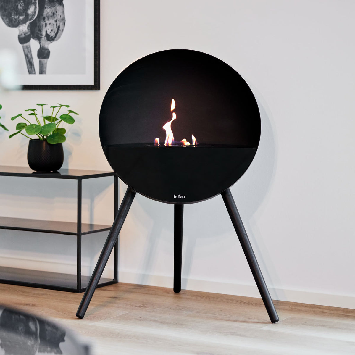 Eye Portable Fireplace -Black