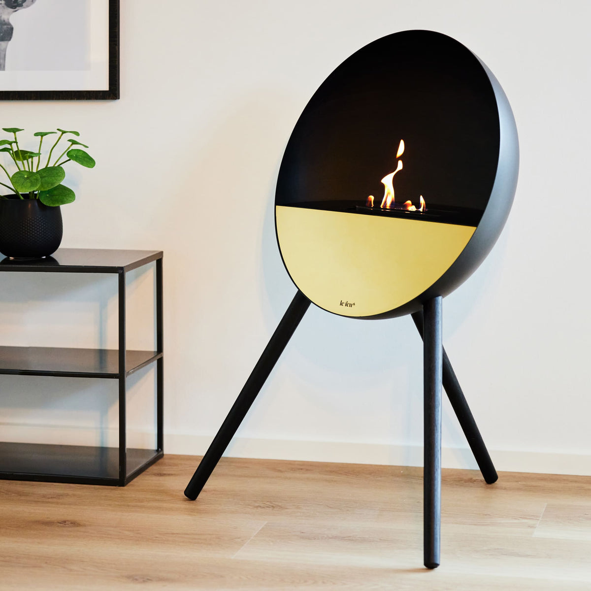 Eye Portable Fireplace -Black