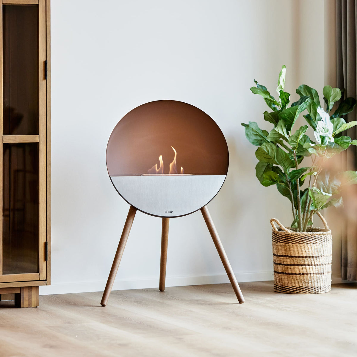 Eye Portable Fireplace - Mocca