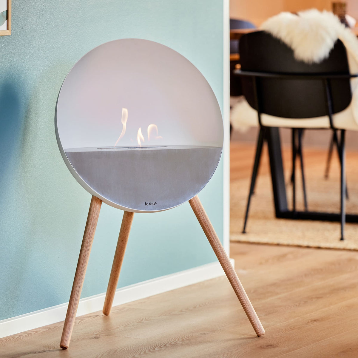 Eye Portable Fireplace - Silver