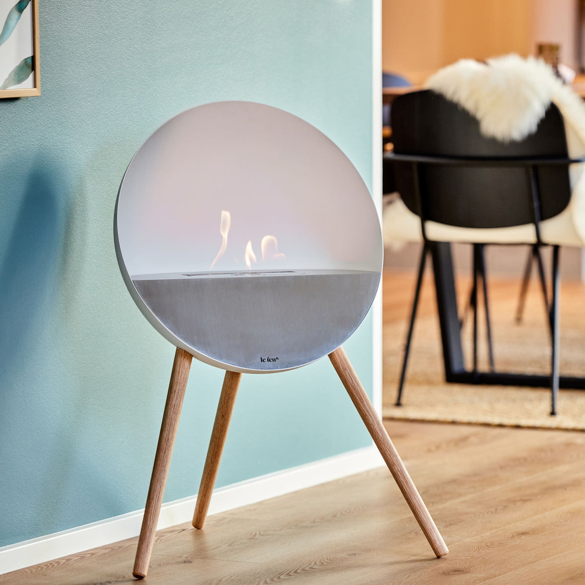 Eye Portable Fireplace - Silver