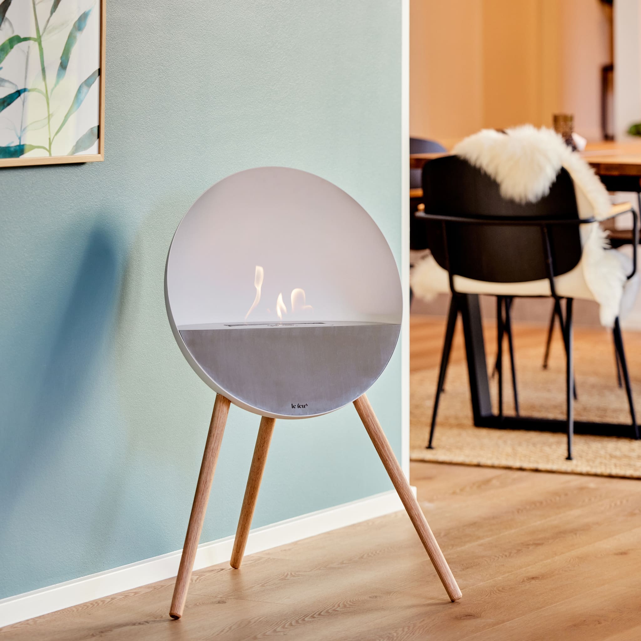 Eye Portable Fireplace - Silver