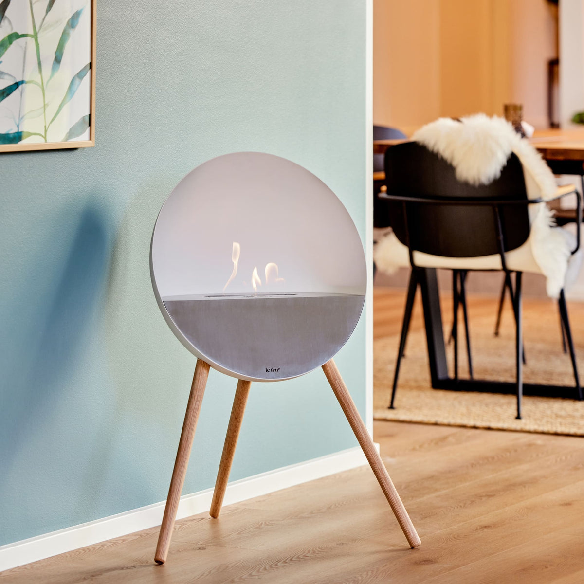 Eye Portable Fireplace - Silver