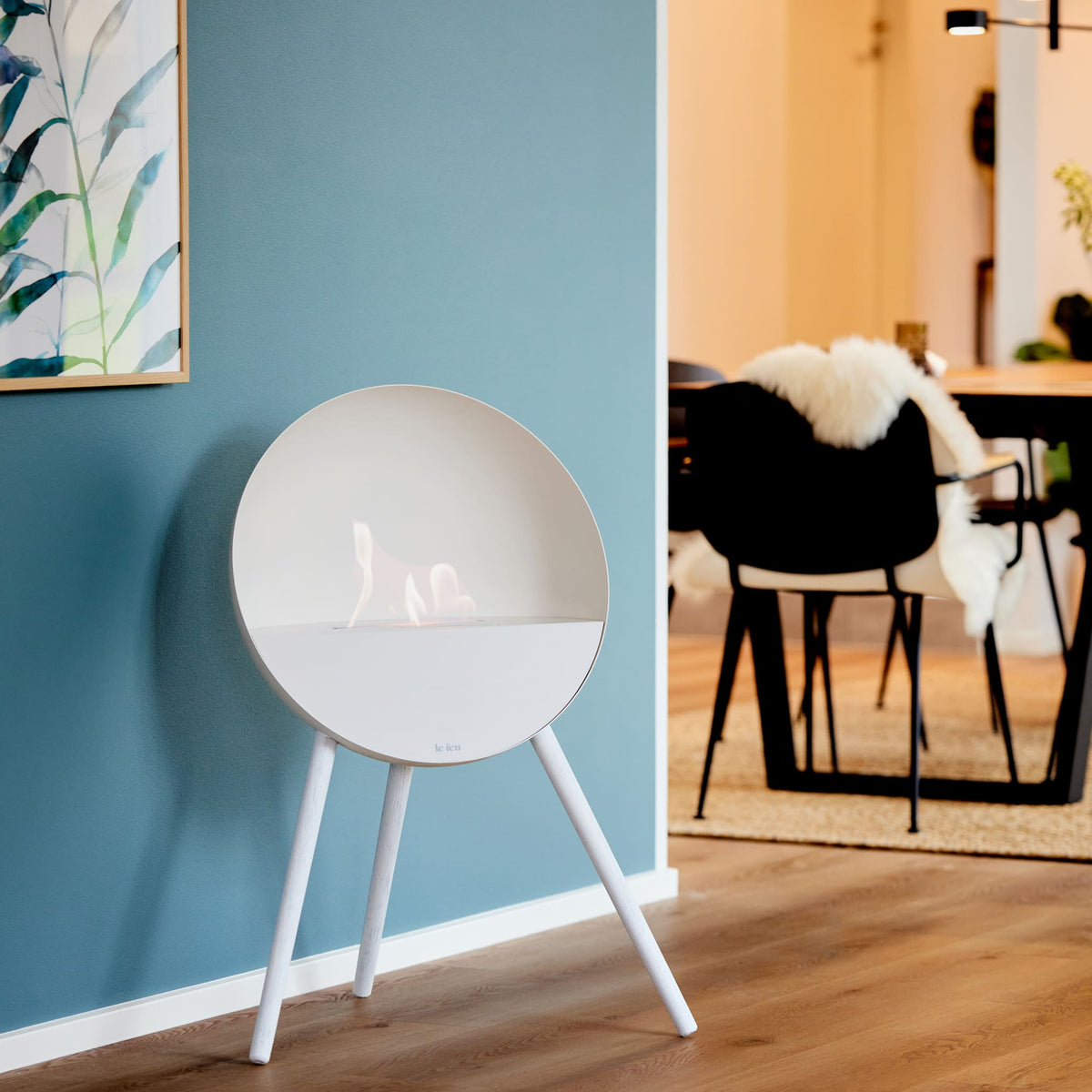 Eye Portable Fireplace - White