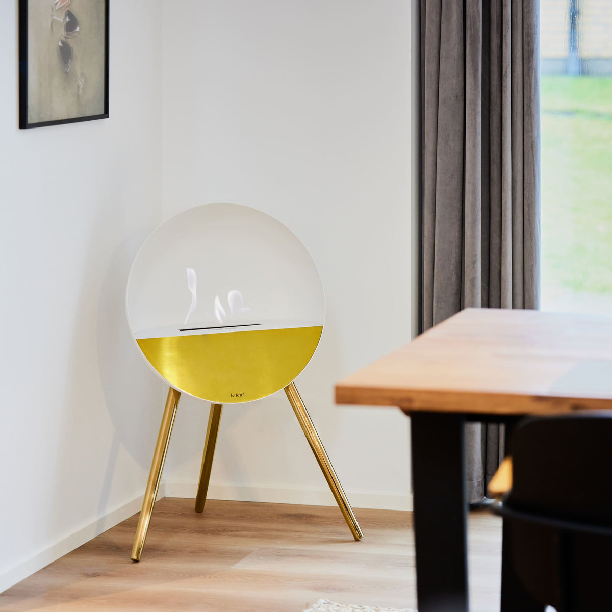 Eye Portable Fireplace - White