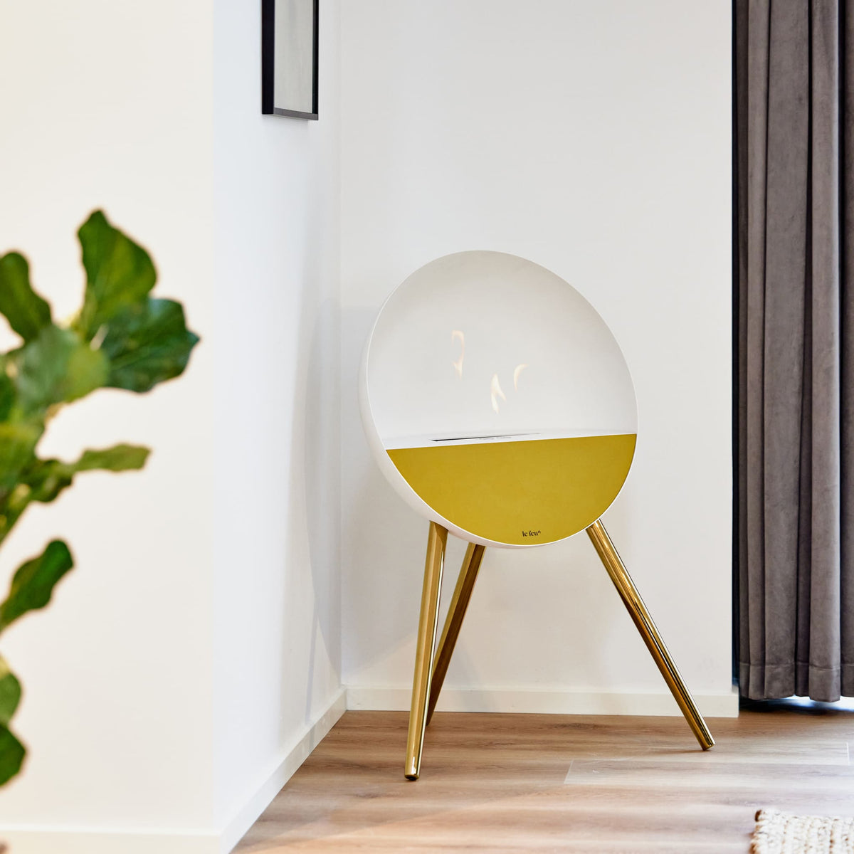 Eye Portable Fireplace - White