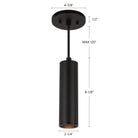 Kuzco Lighting LD2-PD08W10-3036-BK-UNV-010 Lorna LED Pendant in Black