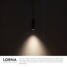 Kuzco Lighting LD2-PD08W10-3036-BK-UNV-010 Lorna LED Pendant in Black