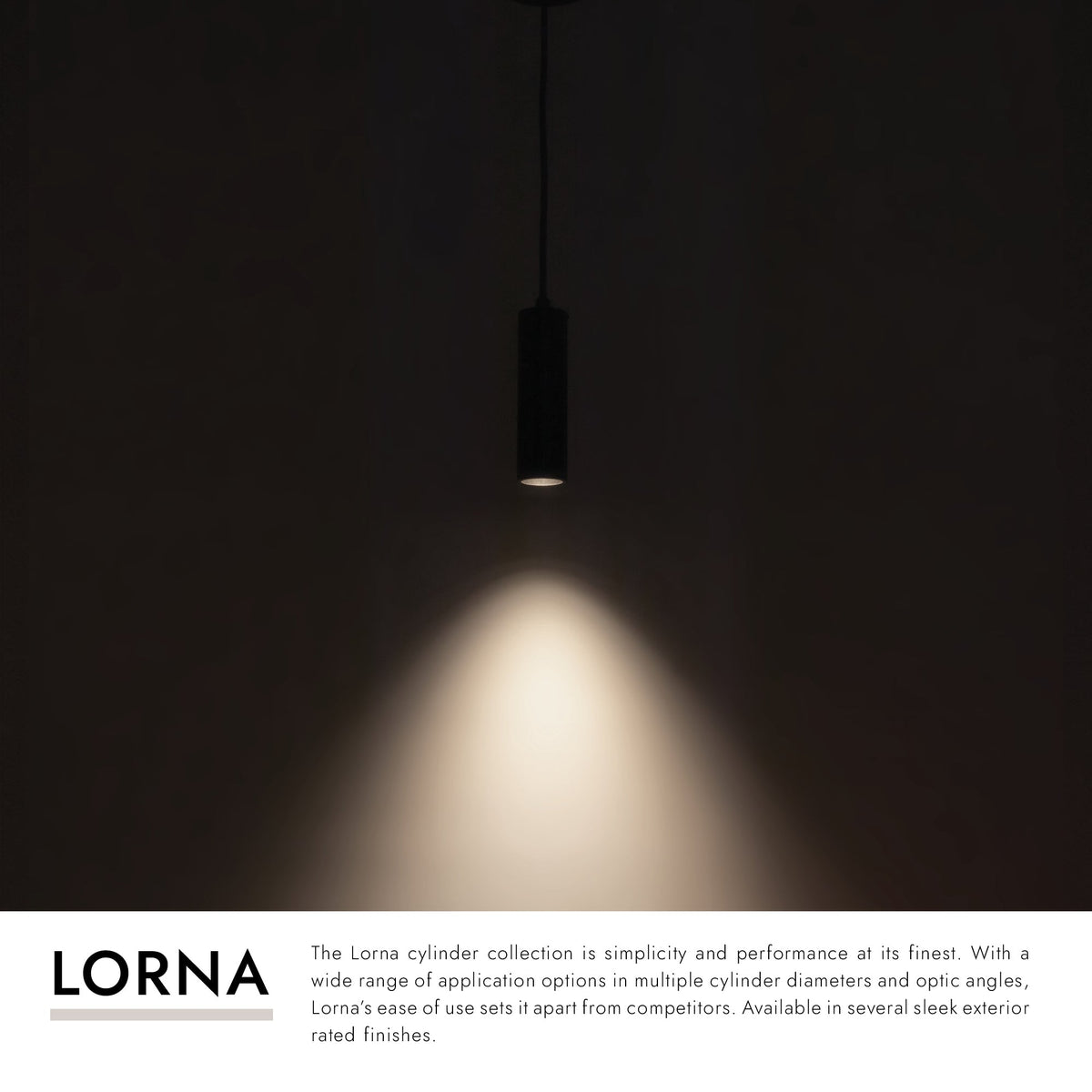 Kuzco Lighting LD2-PD08W10-3036-BK-UNV-010 Lorna LED Pendant in Black