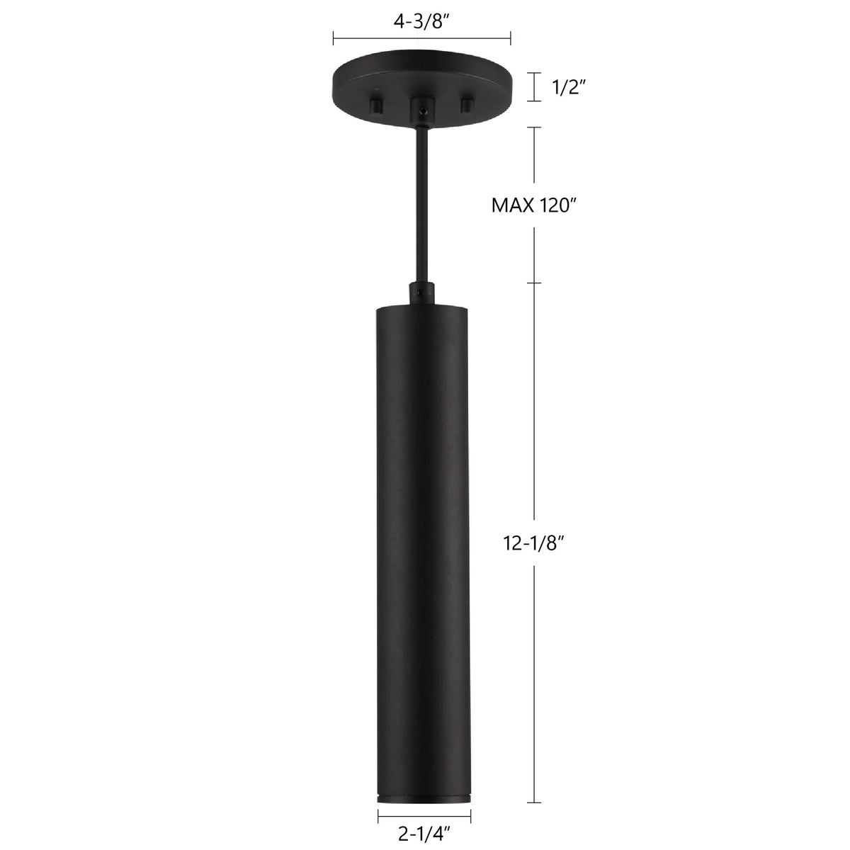 Kuzco Lighting LD2-PD12W12-3036-BK-UNV-010 Lorna LED Pendant in Black