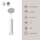 Kuzco Lighting LD2-PD12W12-3036-BK-UNV-010 Lorna LED Pendant in Black