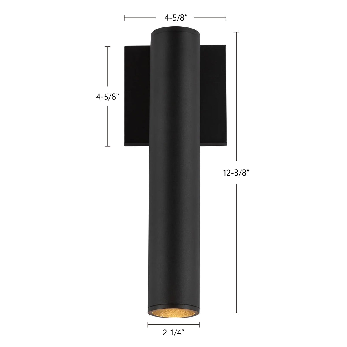 Kuzco Lighting LD2-WS12W12-3036-BK-UNV-010 Lorna LED Intérieur/Extérieur Murale en noir