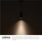 Kuzco Lighting LD3-PD08W14-3036-BK-UNV-010 Lorna LED Pendant in Black