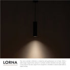 Kuzco Lighting LD3-PD12W18-3036-BK-UNV-010 Lorna LED Pendant in Black