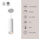 Kuzco Lighting LD3-PD12W18-3036-BK-UNV-010 Lorna LED Pendant in Black