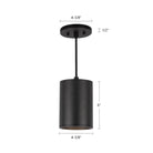 Kuzco Lighting LD4-PD06W18-3036-BK-UNV-010 Lorna LED Pendant in Black