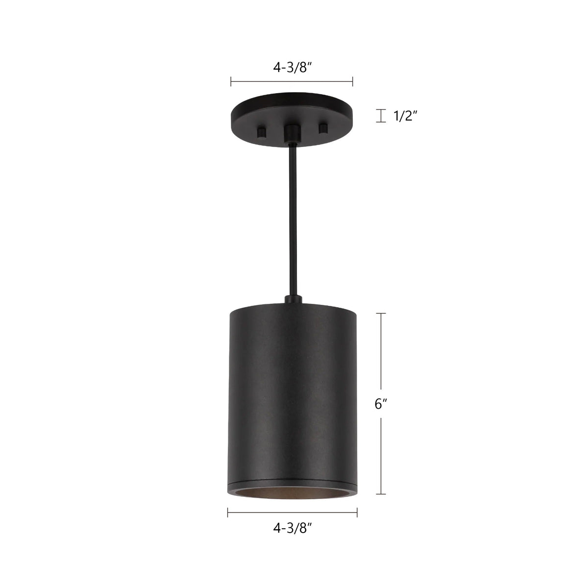 Kuzco Lighting LD4-PD06W18-3036-BK-UNV-010 Lorna LED Pendant in Black