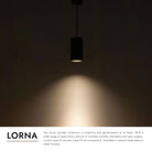 Kuzco Lighting LD4-PD08W20-3036-BK-UNV-010 Lorna LED Pendant in Black