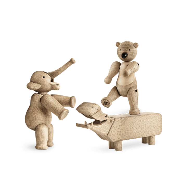 Kay Bojesen 39366 Ensemble de figurines en bois Liliput en chêne