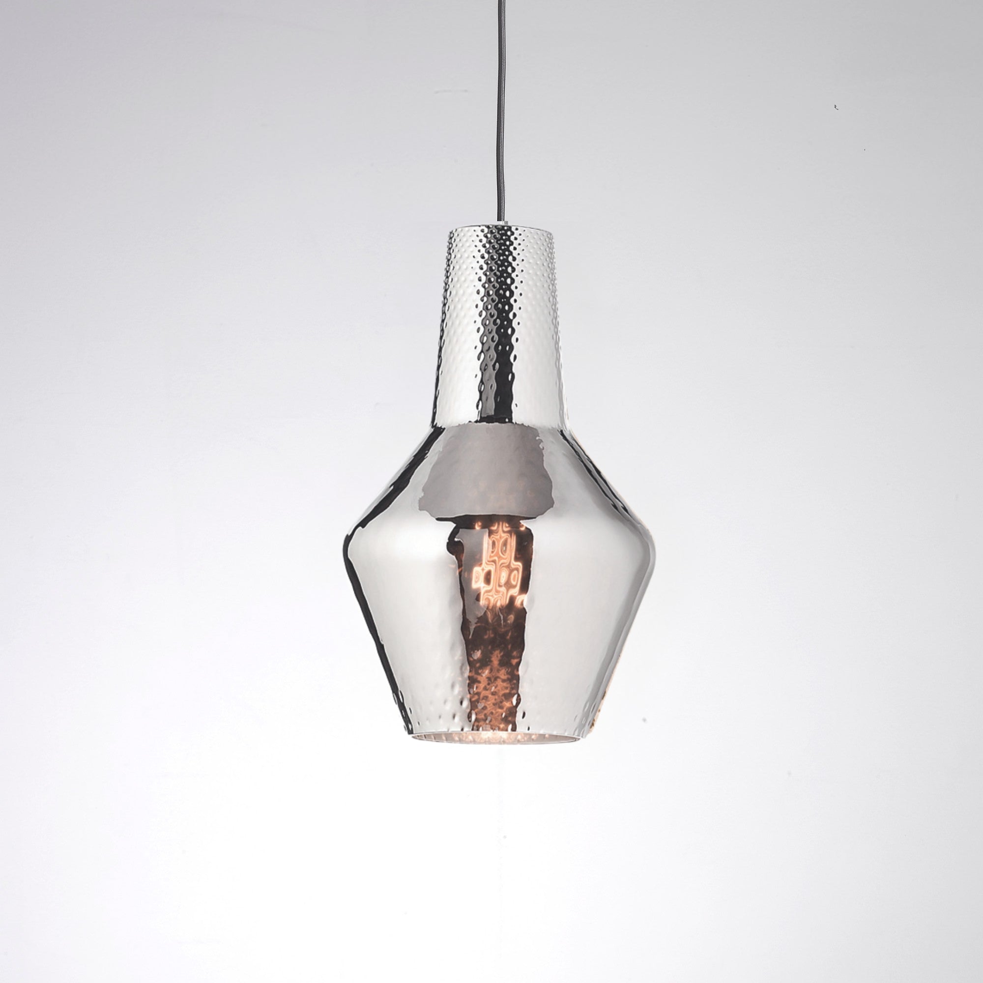 Zafferano America LRM0121 Roméo et Giulietta Suspension Lampe Romeo argent métallisé 45 pouces