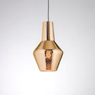 Zafferano America LRM0122 Roméo et Giulietta Suspension Lampe torche Romeo Métallisé Or Antique 45 pouces