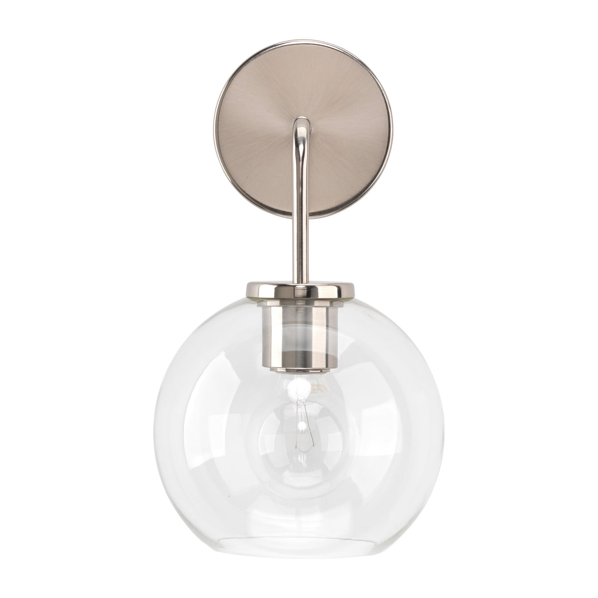 Jamie Young Company - LS4REECESL - Reece Wall Sconce - Reece - Silver, Clear Glass