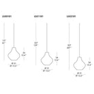 Zafferano America LSX1101 Sixties Pendant Light in Matte Opal
