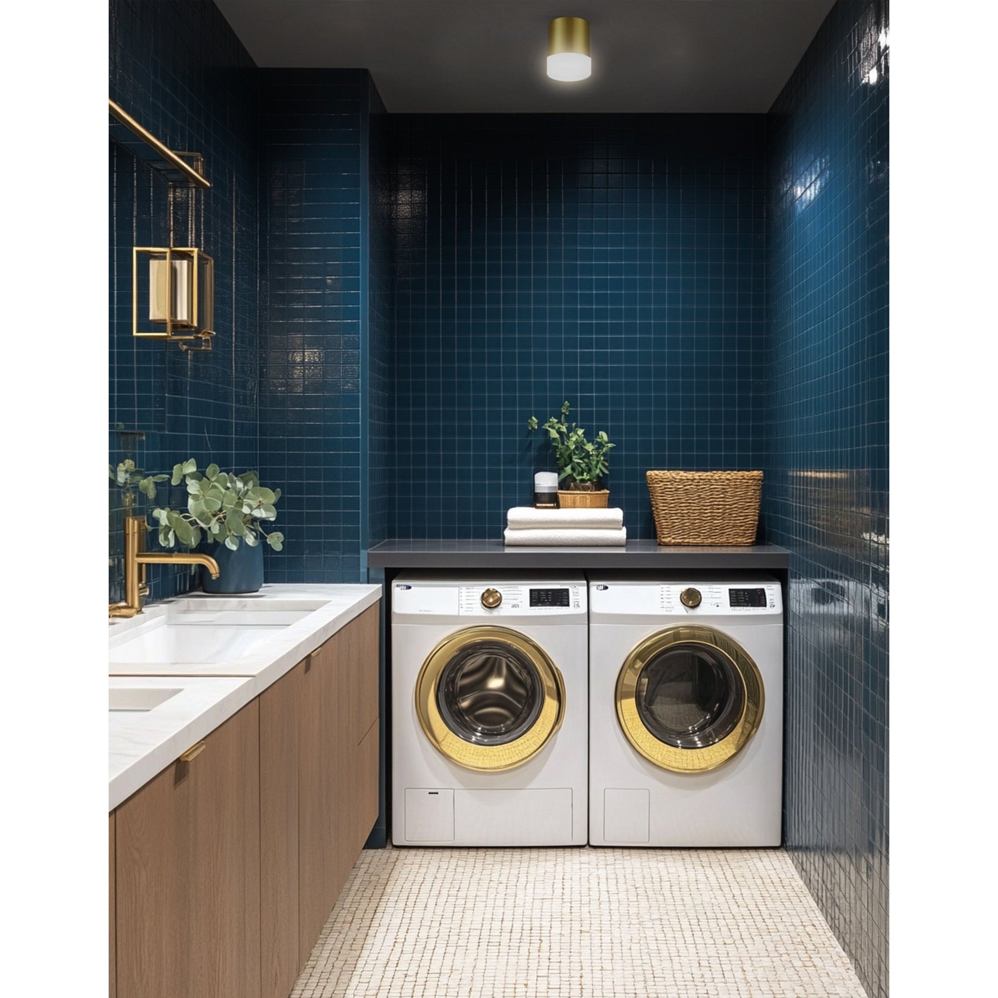 Dainolite Canada - LUC-715LEDFH-AGB - LED Flush Mount - Lucia - White