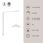 Kit mural LED Kuzco Lighting TR1W-P73915-BK Trilo - Luiz en noir