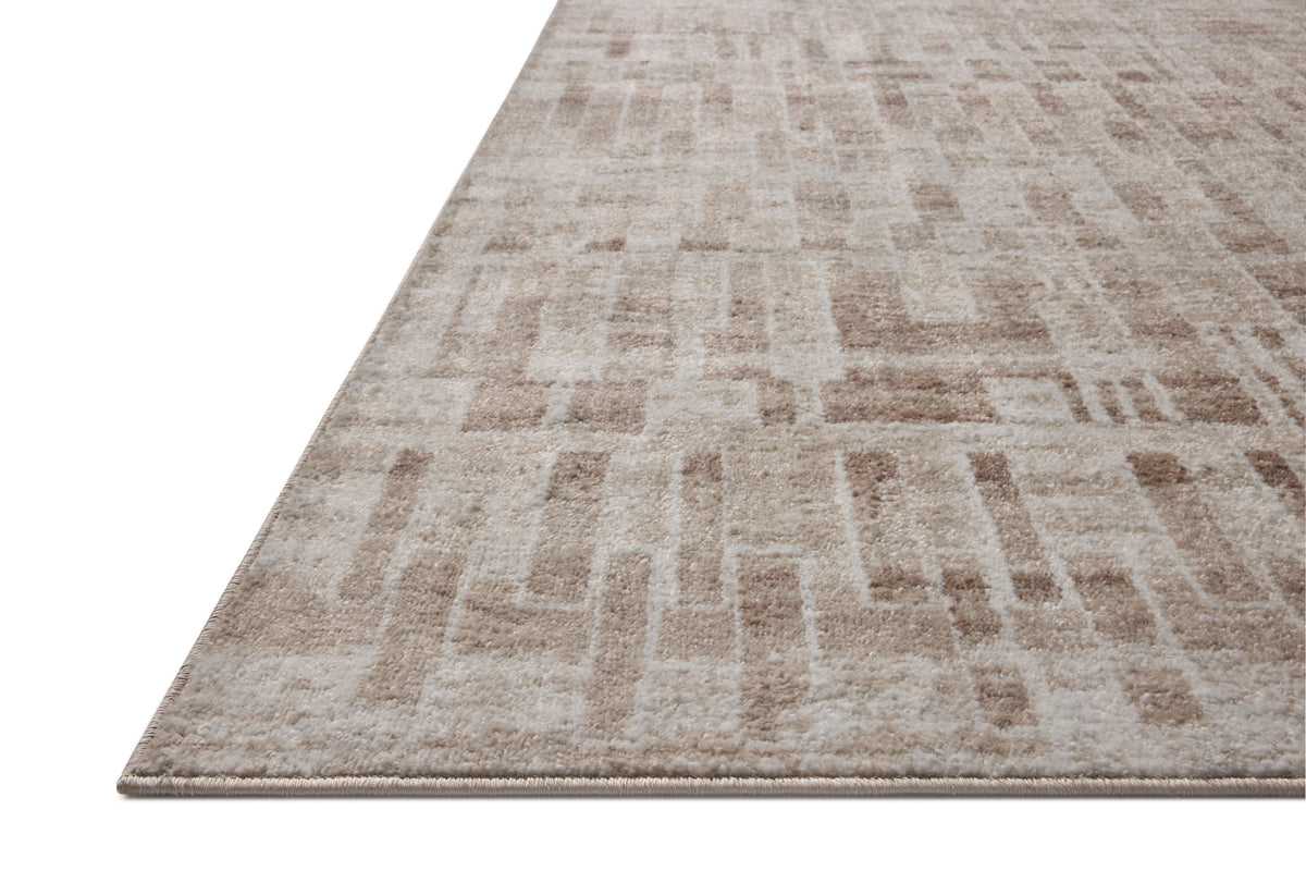 Tapis Loloi Rugs LUNELUN-02IVMSH Lune LUN-02 Ivoire / Champignon