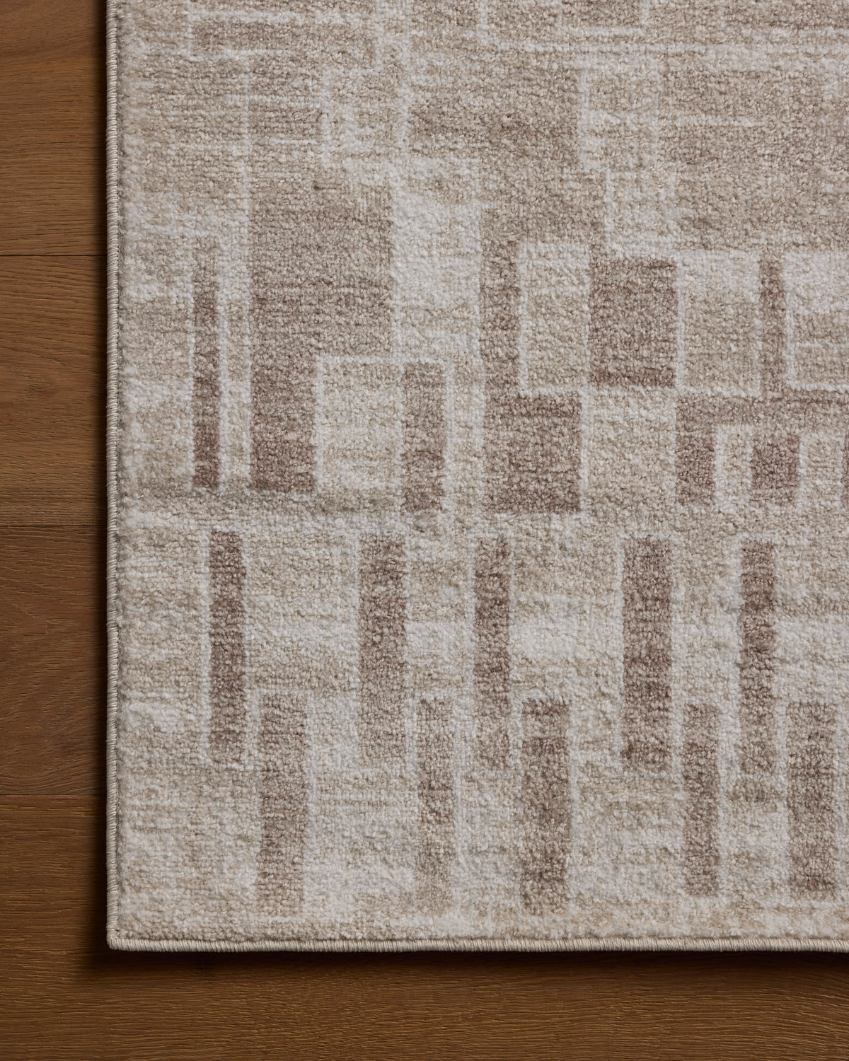 Tapis Loloi Rugs LUNELUN-02IVMSH Lune LUN-02 Ivoire / Champignon