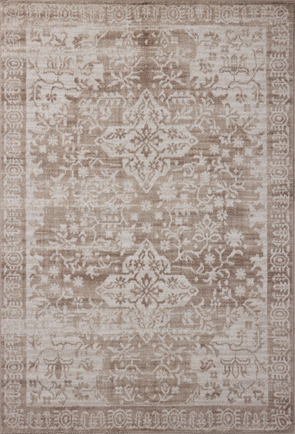 Tapis Lune LUN-05 Taupe / Ivoire