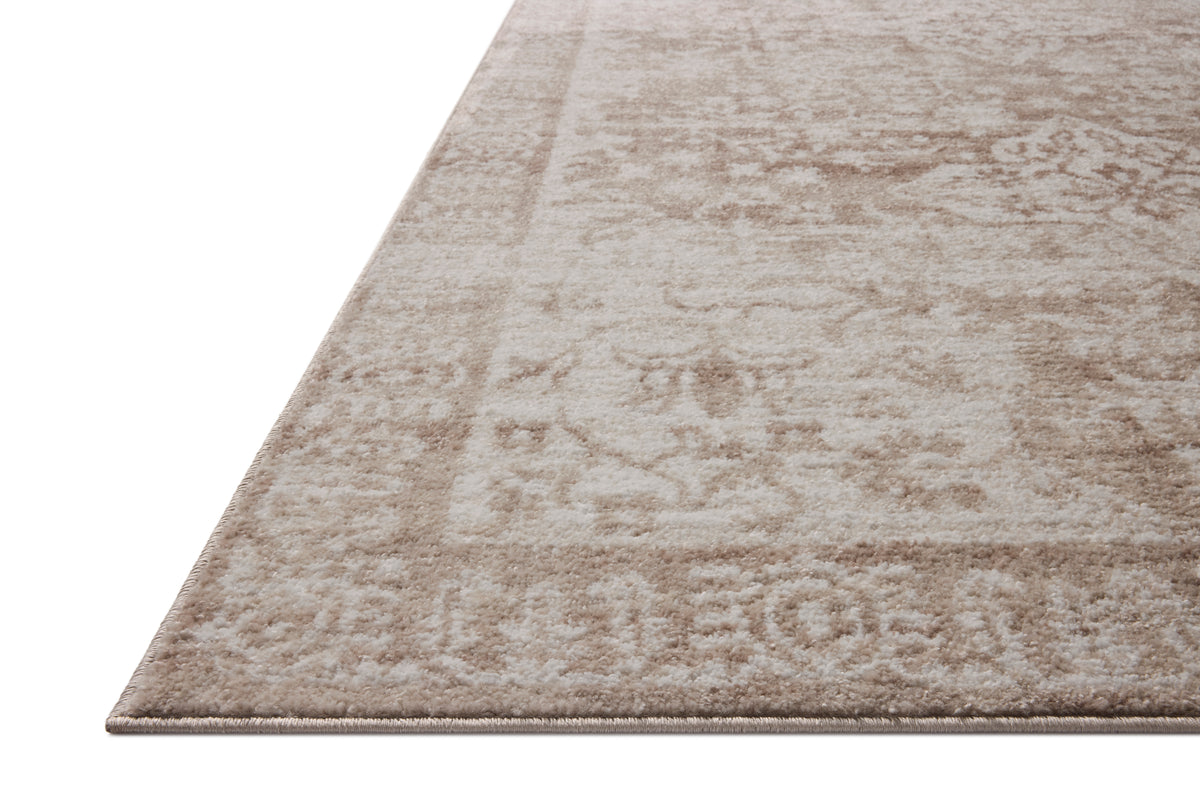 Tapis Loloi Rugs LUNELUN-05TAIV Lune LUN-05 Taupe / Ivoire