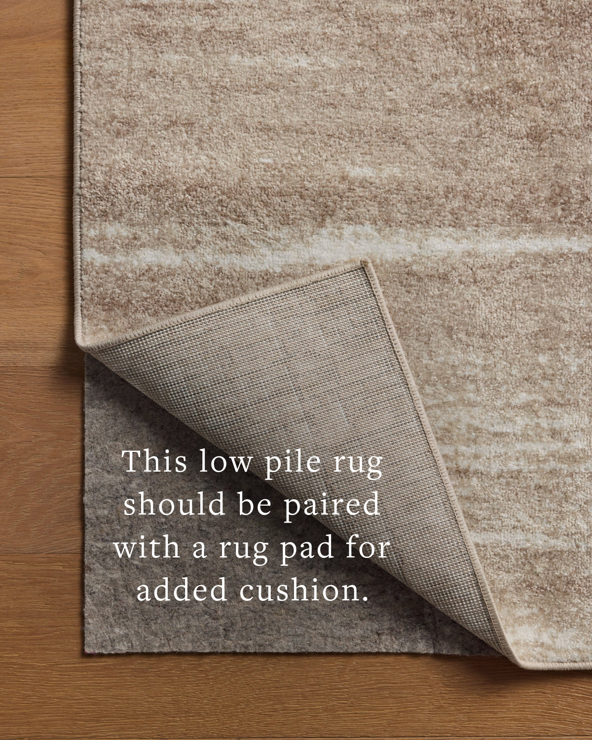 Tapis Loloi Rugs LUNELUN-06MSHWH Lune LUN-06 Tapis de surface champignon / blanc