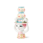 Bjørn Wiinblad 56569 Lady with Hat Candle Holder in Pink/Yellow