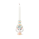 Bjørn Wiinblad 56569 Lady with Hat Candle Holder in Pink/Yellow