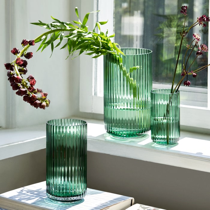 Lyngby Porcelæn 201051 Lyngby Vase in Copenhagen Green
