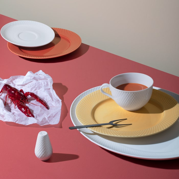 Lyngby Porcelæn 201945 Rhombe Color Plate in Sand