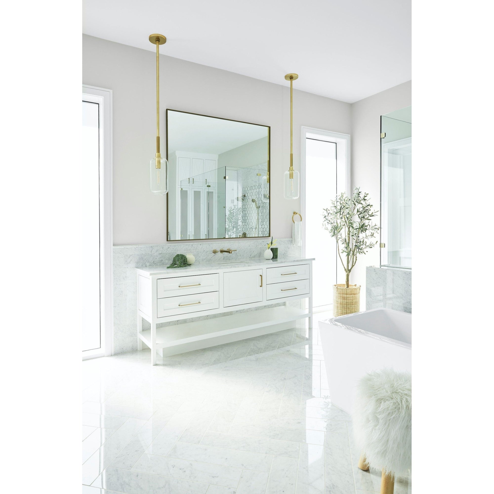 Hudson Valley Lighting - Lenox Hill Pendant - 6908-AGB | Montreal Lighting & Hardware