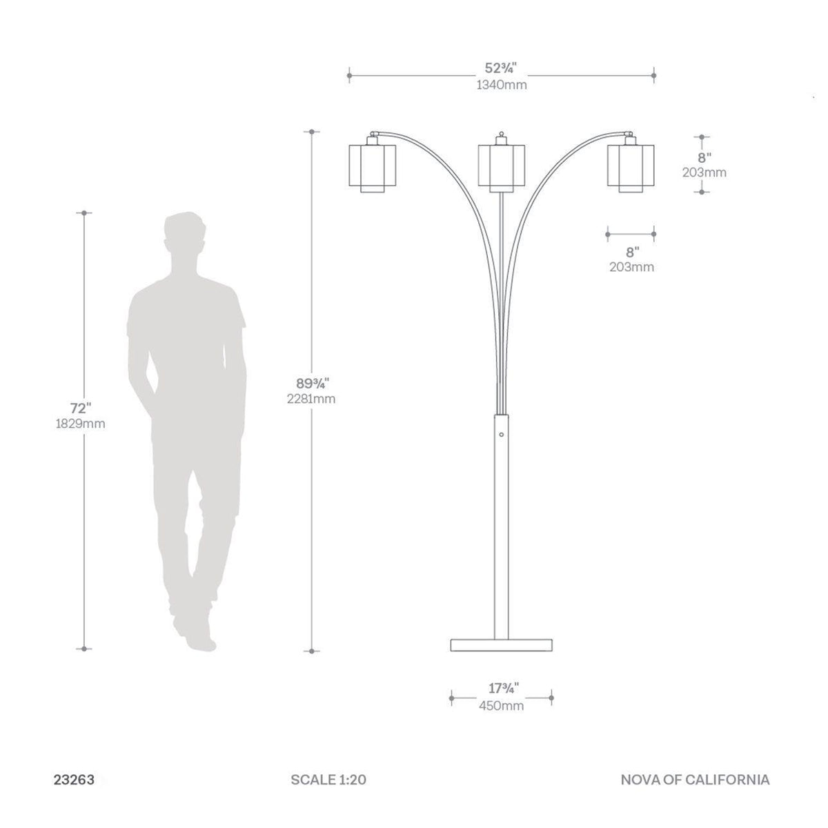 Lampadaire Marilyn Arc