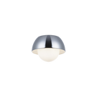 Matteo Lighting M11301CHOP Watson Flush Mount in Chrome with White Interior