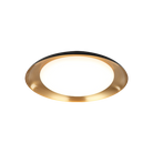 Matteo Lighting M12215BKAG Lalonde LED Plafonnier intérieur en laiton doré vieilli noir