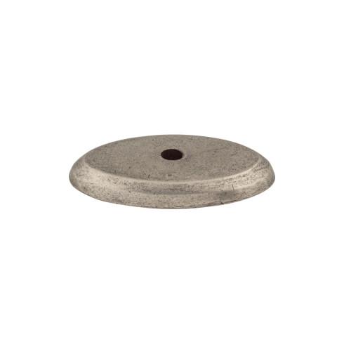 Top Knobs - M1435 - Aspen Oval Backplate  - Aspen - Silicon Bronze Light