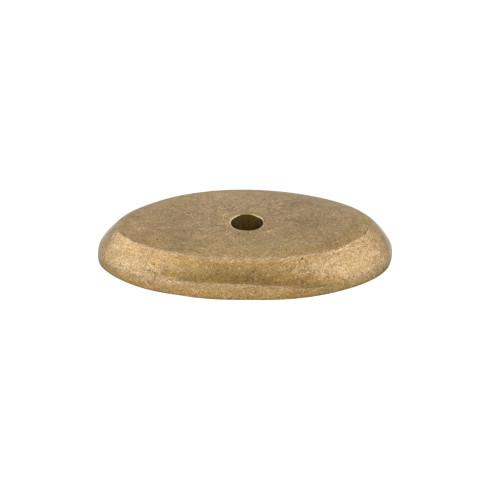 Top Knobs - M1436 - Aspen Oval Backplate  - Aspen - Light Bronze