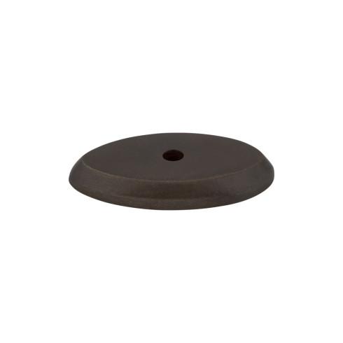 Top Knobs - M1437 - Aspen Oval Backplate  - Aspen - Medium Bronze