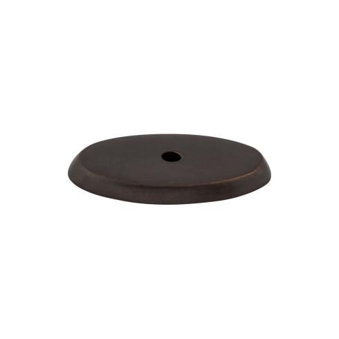 Top Knobs - M1442 - Aspen Oval Backplate  - Aspen - Medium Bronze