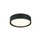Matteo Lighting M16613MB Ezra LED Flush Mount in Matte Black