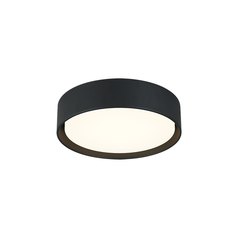 Matteo Lighting M16613MB Ezra LED Flush Mount in Matte Black